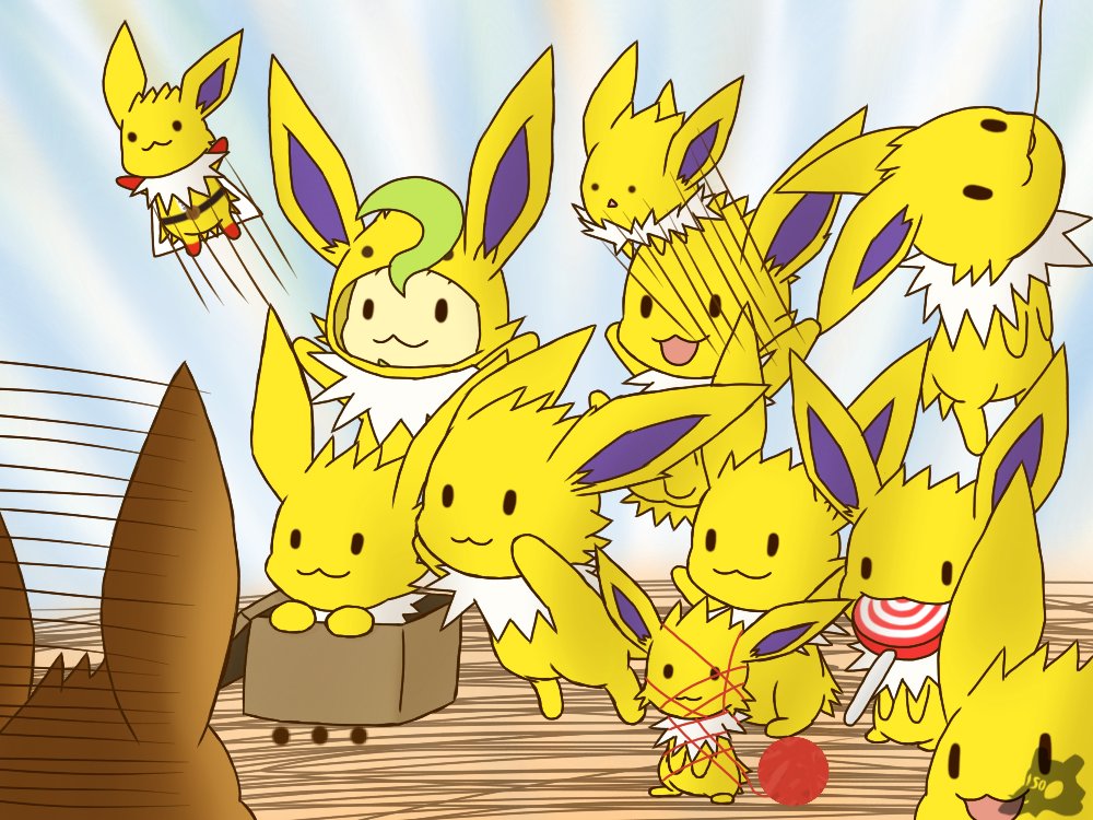 PokeImagen's tweet photo. Attack of Jolty.
Artist: Pkm-150 [Deviantart] https://t.co/tfTNNtmdhq