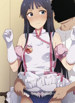 元は脇から手を入れておっぱい揉まれてるシチュなんですが、いまいちエロく見えない様な気がしたのでパンツの方を攻めた差分もつくりました。 