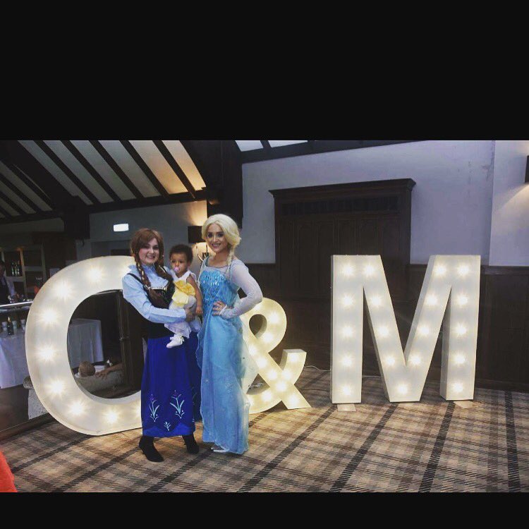 Princess Lola and her godmother princess Anna at @BWDerwentManor