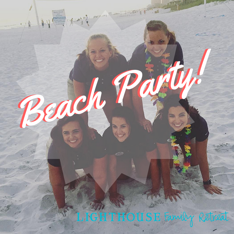 LighthouseFR's tweet photo. Everyday at Lighthouse Family Retreat is a beach party!  Thanks lowekelsey22 for sharing! #LFR2016 https://t.co/sL5CxFXmsr