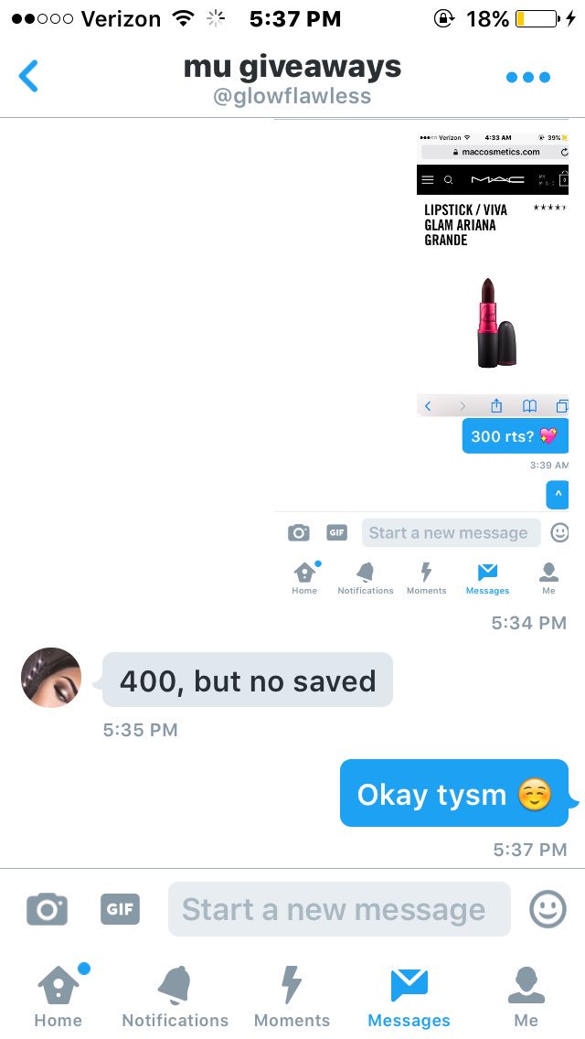 @glowflawless said she would get me the Ariana Grande lipstick ❤️ Rt to help me out?
