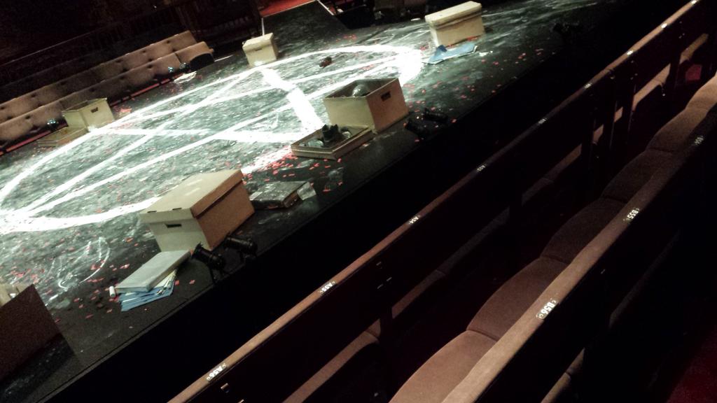 Reeling after the energy &amp; insanity of Maria Aberg's #RSCFaustus. Blows your socks off and then some. Go see! Quick!