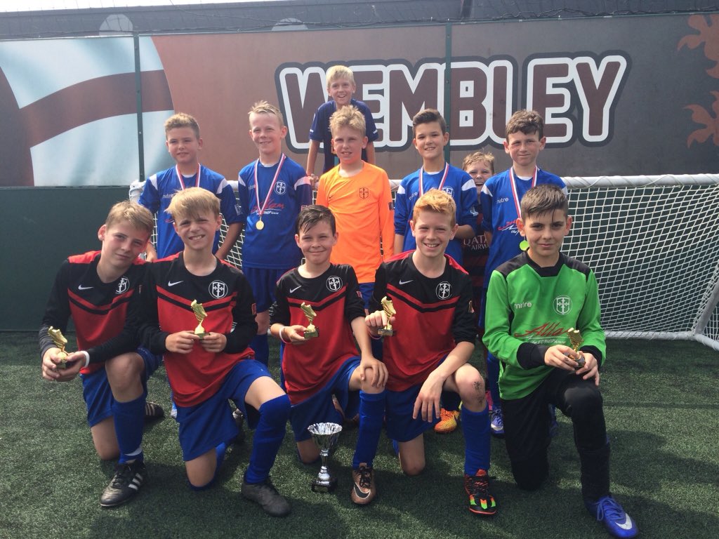 Tonyberniburns's tweet photo. Costello Leopards U11s Breathe for Cameron U12   5 a side Tourney winners 2 years running @costellofcweb #redsnblues https://t.co/QAzpdYvUEb
