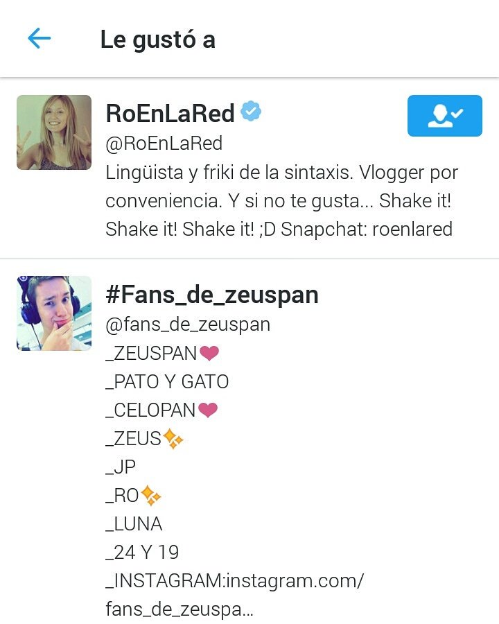 fans_de_zeuspan's tweet photo. Mirad a quien le gustó mi foto gracias @RoEnLaRed te quiero mucho https://t.co/pX0VAnKNEG