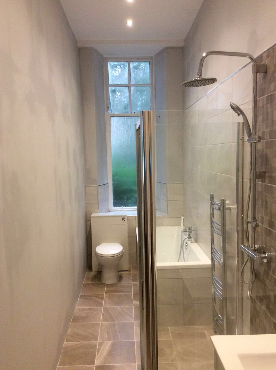 HammersSpanners's tweet photo. #bathroom #beforeandafter suite &amp; #shower from @BetterBathrooms #designed by us (#paints still wet) call 07758922763 https://t.co/c6WgWbgegP