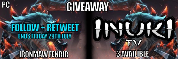 Inukii's tweet image. Follow and Retweet chance to win Ironmaw Fenrir! Best skin ever! InukiTV Discord: 
inuki.tv/s/t41HQ67R &amp;lt;3 &amp;lt;3 &amp;lt;3