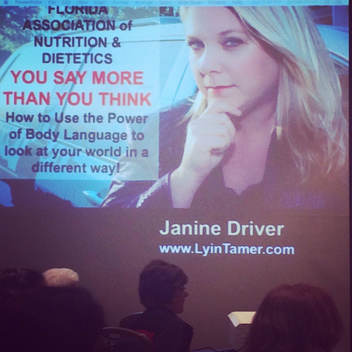 tashabrickhouse's tweet image. So funny and informative! #bottomright #FLFANS @eatrightflorida @janinedriver