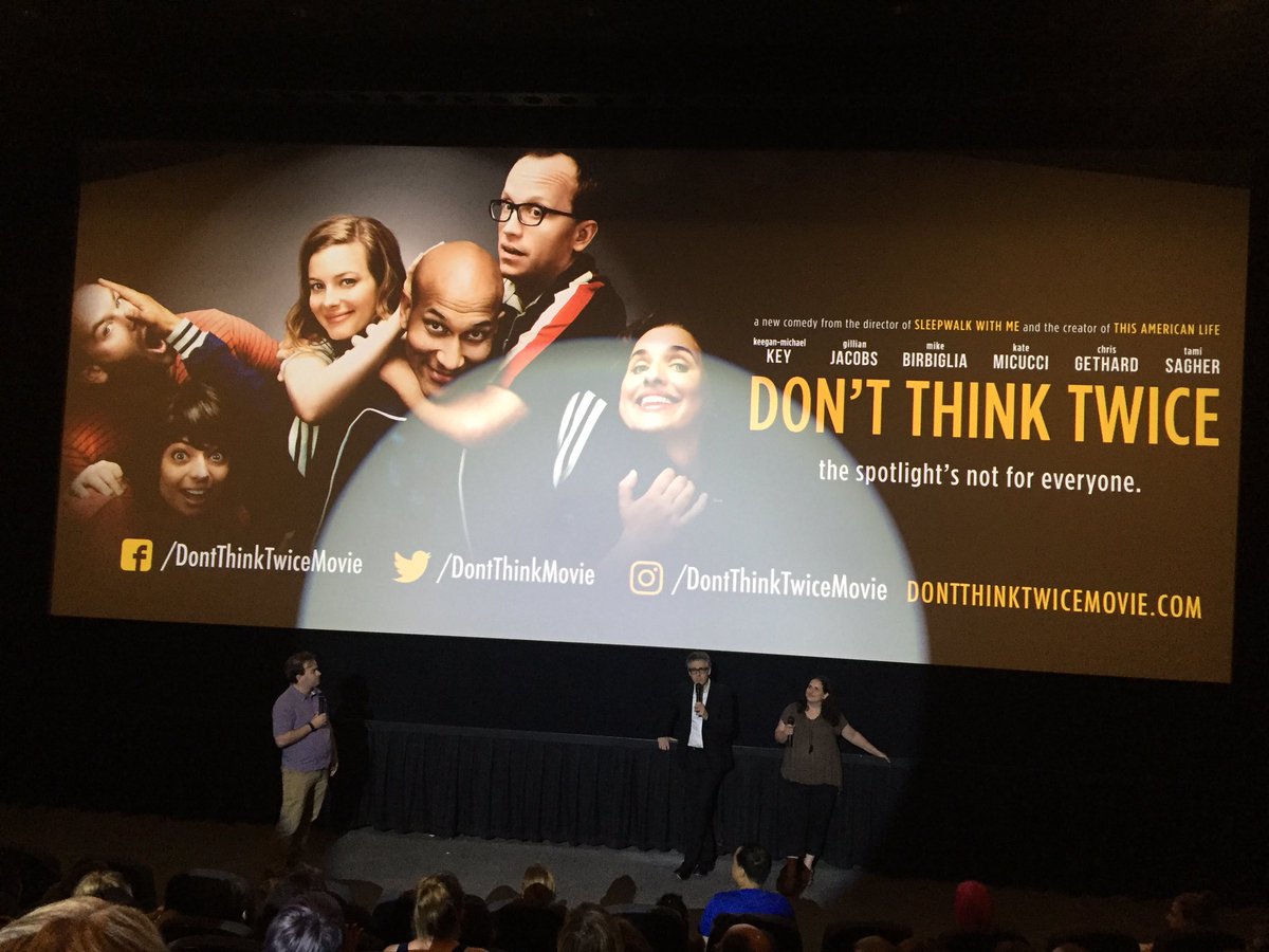 Excellent movie! 😂 <a href="/dontthinkmovie/">Don't Think Twice</a> go watch it in theaters and support <a href="/birbigs/">Mike Birbiglia</a> &amp; <a href="/iraglass/">Ira Glass</a>