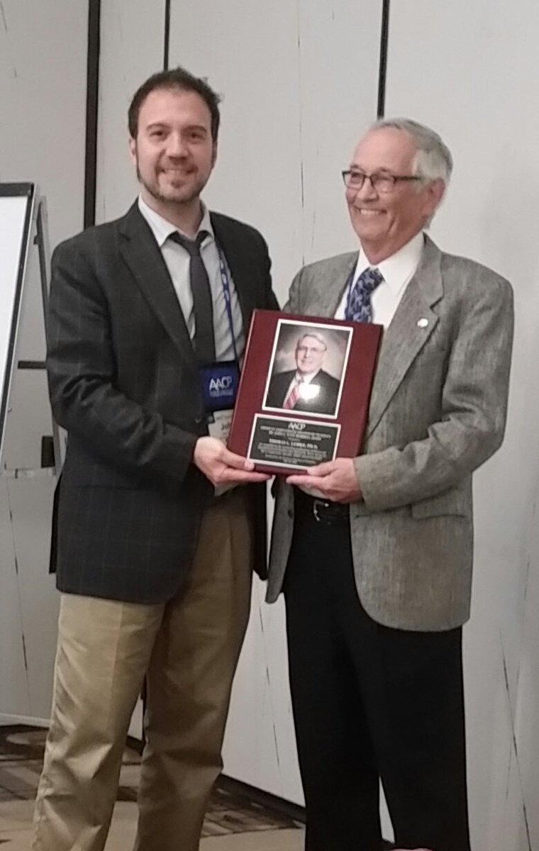ronnypriefer's tweet photo. Congratulations to Dr. Thomas Lemke on being awarded the 2016 James E. Wynn Memorial Award. #pharmed16 https://t.co/8rQvuu1YId