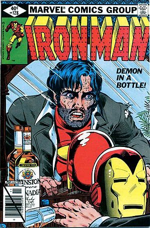 Superproblemz's tweet image. Iron Man on #NationalTequilaDay