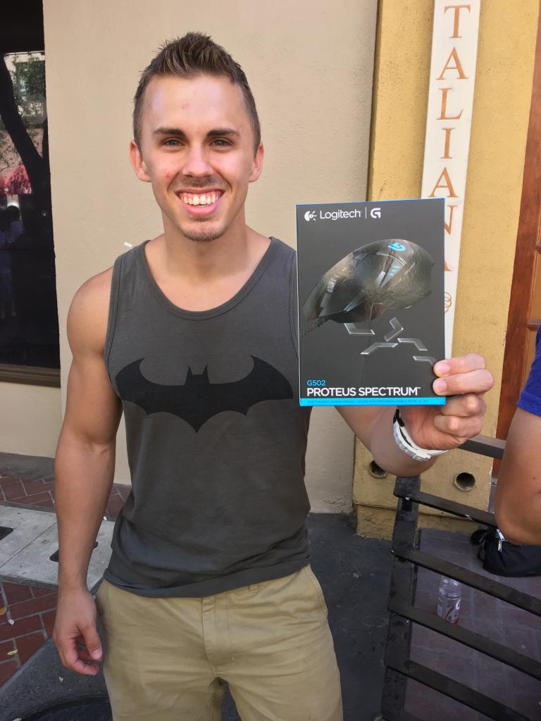 LogitechG's tweet photo. Our final mouse have been given away! #LogitechGSDCC #SDCC https://t.co/O7Bflg48dJ