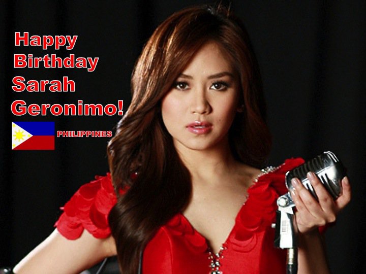 WORLDMUSICAWARD's tweet photo. Happy 28th Birthday to World Music Awards Winner #SarahGeronimo!❤️💖🎤🎂🎉🎈🎁🔮✨🎶 #Happy28thBirthdaySARAHG @SarahGdotph https://t.co/bJcnxp5EsL