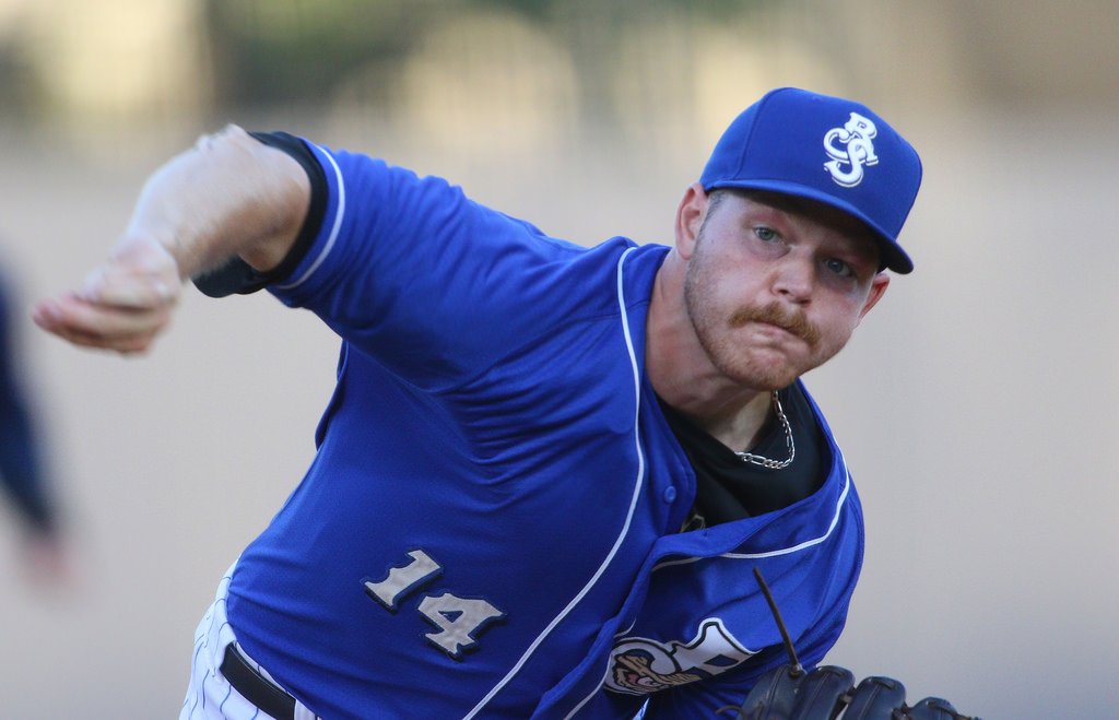MiLB's tweet photo. #Brewers righty Brandon Woodruff returns from family tragedy with an inspiring performance. https://t.co/AZT6TR9q7o https://t.co/4xRhnKiZrO
