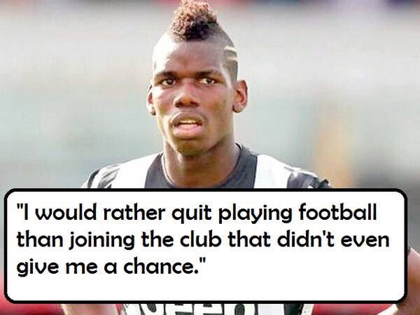 RemarksFootball's tweet photo. Paul Pogba, not so long ago.

Money talks... 💸 https://t.co/Orl0uDuhGX
