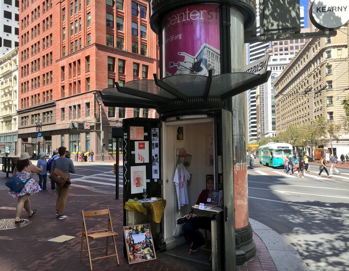 humbertomoreira's tweet photo. Nice to see Market St. news kiosks open and selling art and lit. for #KioskFest @GrandNewsstand https://t.co/LaUXj5Aq1j
