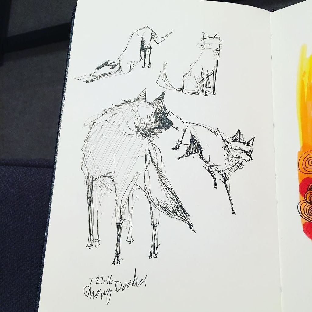 marydoodles's tweet photo. Wolfish sketches. #dailydoodle2016 roundup now that the power is back on! https://t.co/NKIsce4JdB https://t.co/8JOrSlemog