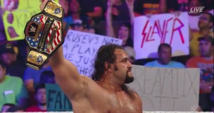 Anybody else see the #Slayer sign at #WWEBattleground #FuckinSLAYER