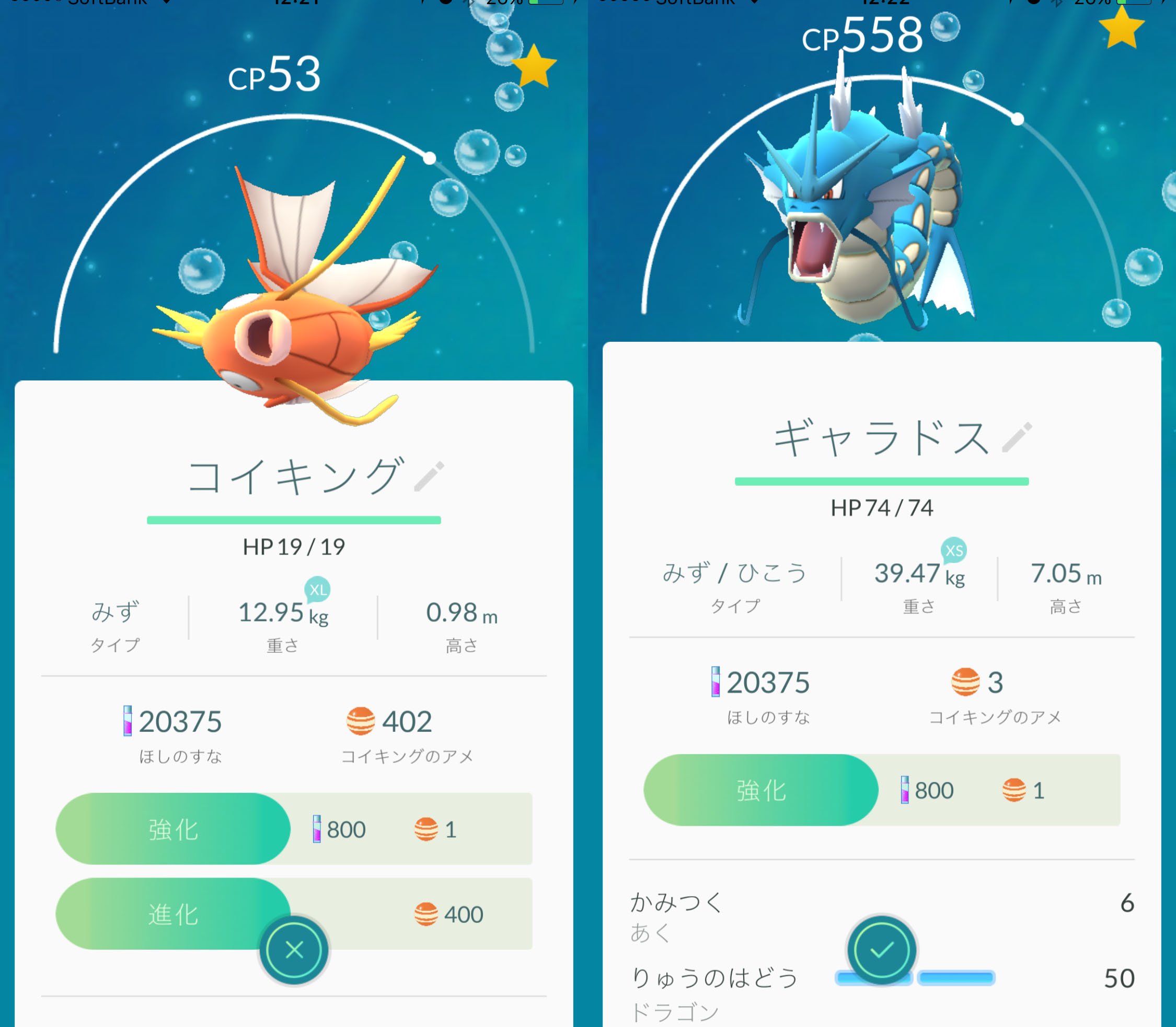 クー Queueちゃんねる コイキング100匹捕まえてやっとギャラドスに進化した ｘｌサイズ進化させたのにｘｓサイズになるのかーなんでやねん T Co S3drybzbih Twitter