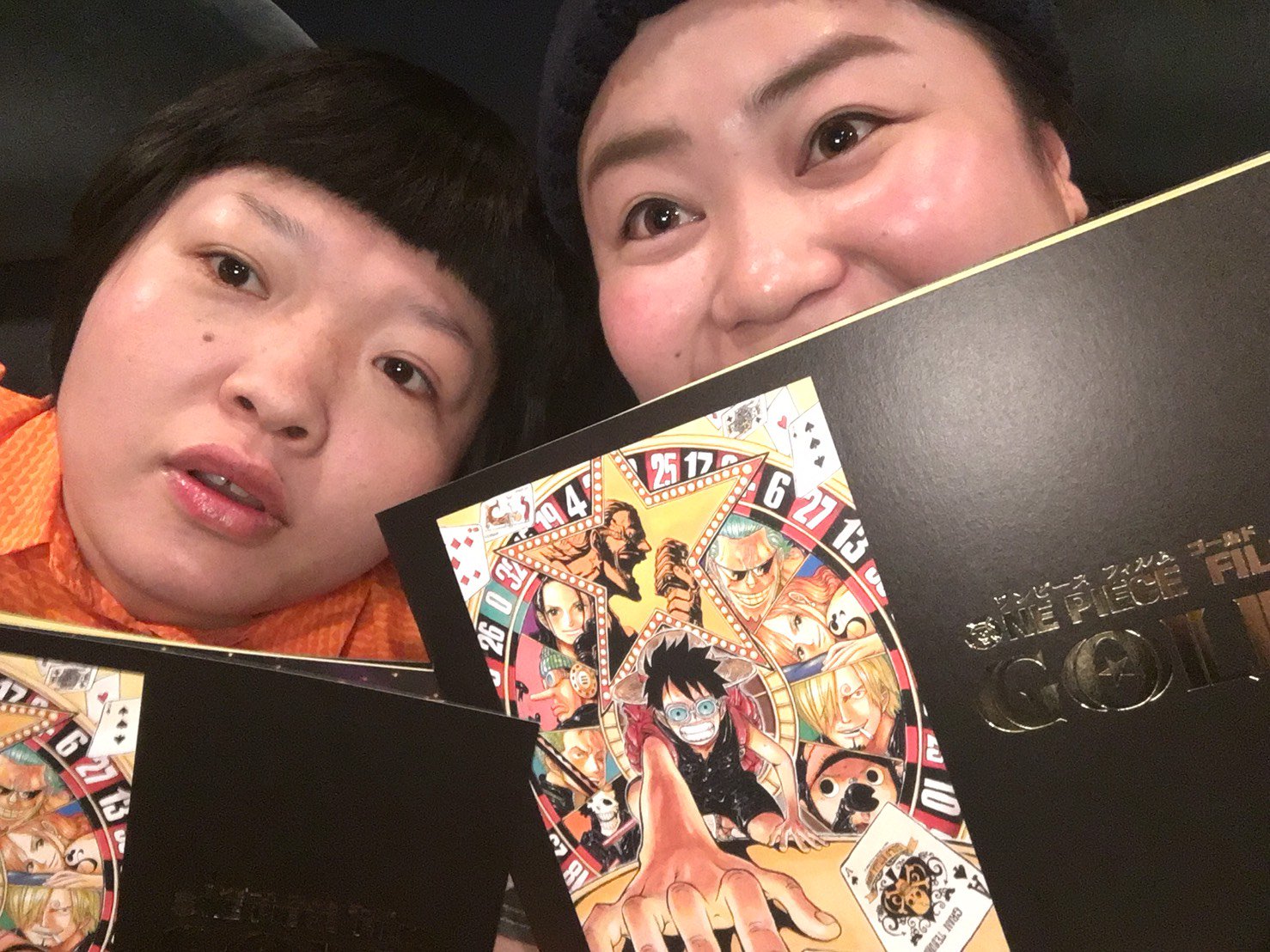 オカリナ おかずクラブ この間 One Piece Film Gold の試写会に行かせて頂きました 私もマッスル亀として少しだけカメカメ言ってます １年間色々な所で出たいと言い続け出させて頂いてます 7 23より全国にて公開してます 見てよく聞いてね T