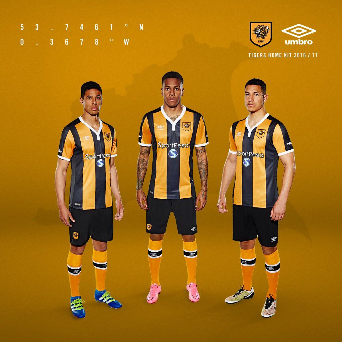 ユニ11 ハル シティafc 16 17 新ユニフォーム T Co Cymhuaunlb Hullfc Kits Epl16 Epl Jersey Hull City 16 17 Home Kit