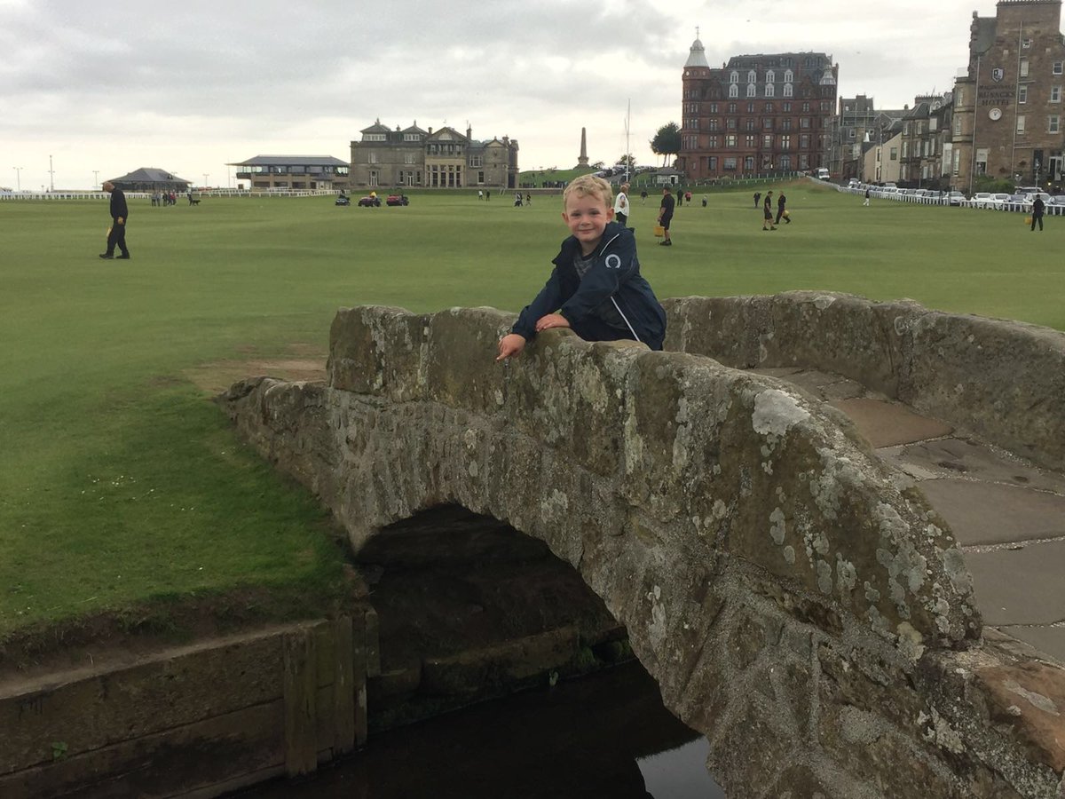 ElJamsie's tweet photo. @TheHomeofGolf special thanks to your groundsman Eck for being kind &amp; very informative yesterday. Made my sons day. https://t.co/519Hxlrhpw