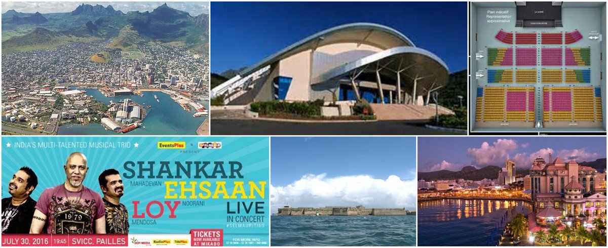 SELPR7's tweet photo. #PortLouis #fans #bookyourseats for the @ShankarEhsanLoy show #Hurry, #fewseats #SELout #SVICC.Pailles. #Come&Jhoom https://t.co/bwztt9kqlt