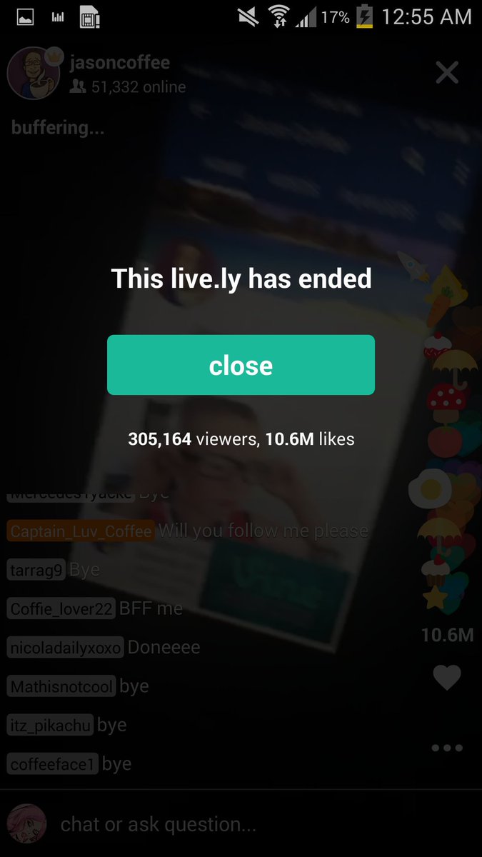 freakynotcute's tweet photo. @JasonCoffee the saddest part of a live.ly https://t.co/bPiAjeLV0a