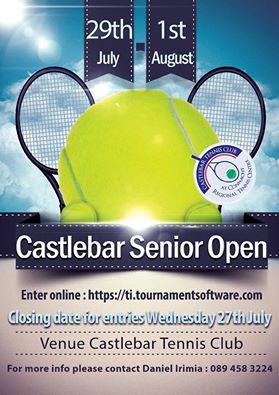 Castlebar Tennis (@castlebartennis) on Twitter photo Castlebar Senior Open is starting soon!!! Enter by Wednesday 27th July. <a href="/CastlebarTennis/">Castlebar Tennis</a> Castlebar Senior Open is starting soon!!! Enter by Wednesday 27th July. <a href="/CastlebarTennis/">Castlebar Tennis</a>