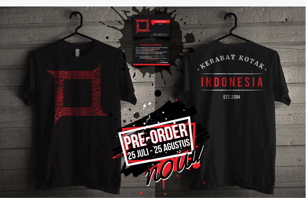 Demikian info untuk KKI, Yuk segera pre order!! Salam harga mati!. <a href="/kotakband_/">Official KOTAK</a> <a href="/tantrikotak/">Tantrisyalindri</a> <a href="/MerchKOTAK/">Official Merch KOTAK</a> @cellakotak