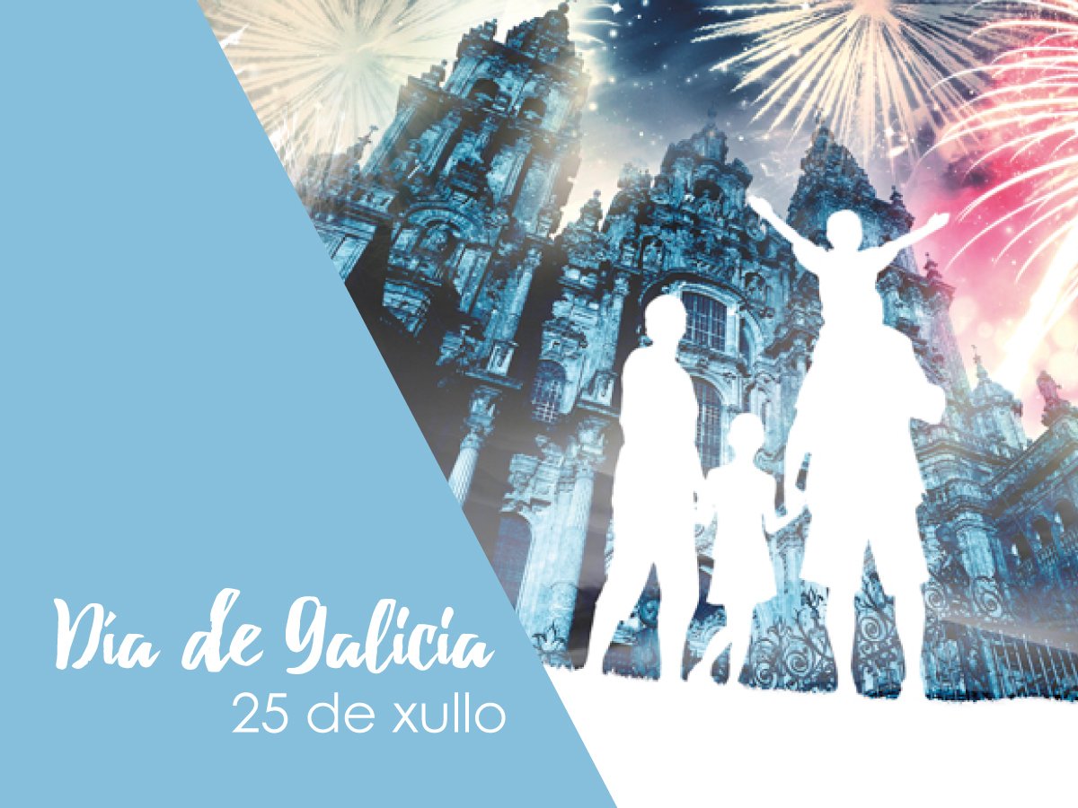 crtvg's tweet photo. Feliz #DíaDeGalicia! Hoxe é o noso día, o de todos os galegos e galegas! Celebrémolo xuntos! 🎉🎉🎉🎉 https://t.co/Ihe9C0PgmR