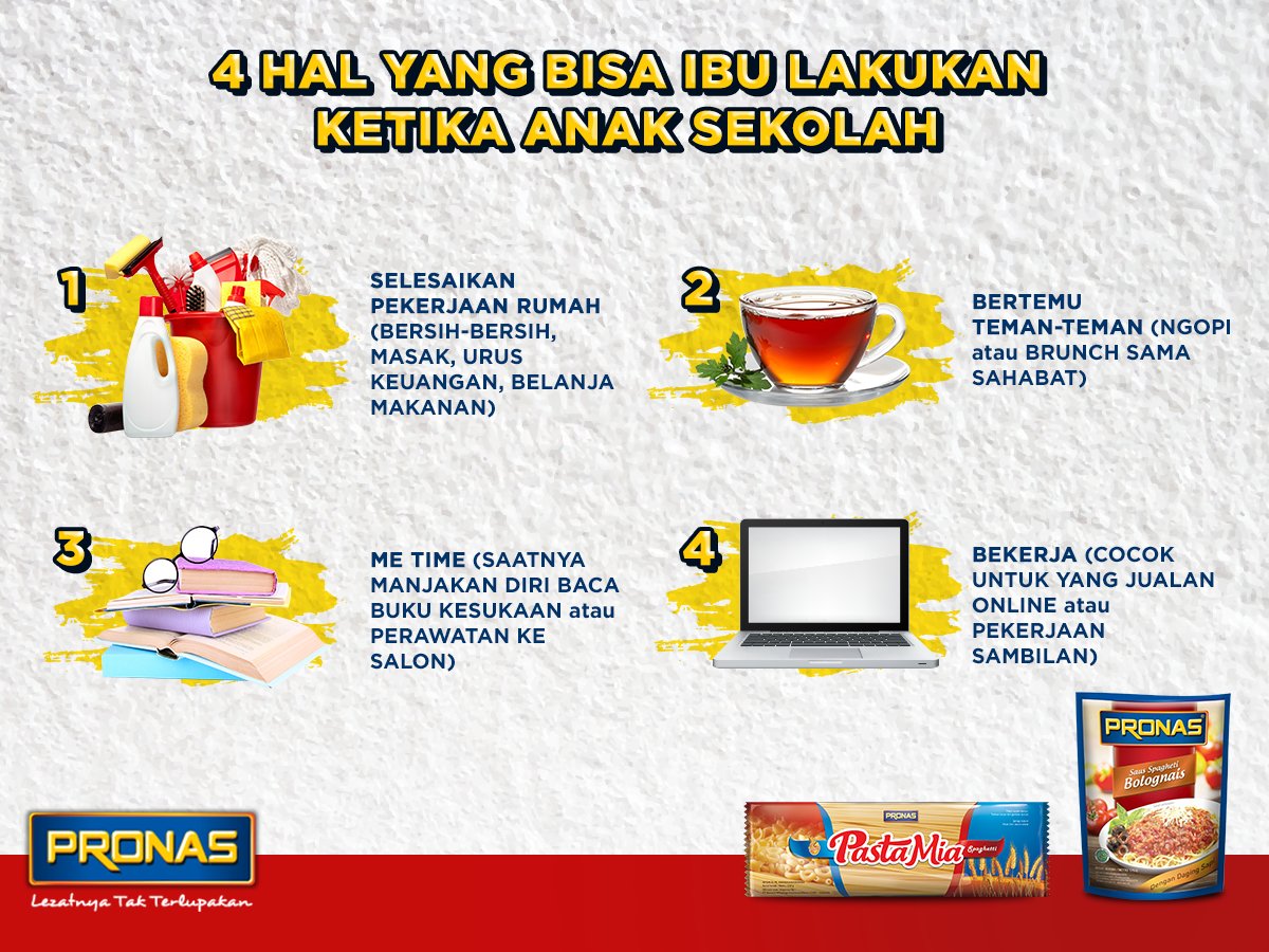 Manfaatkan waktu saat si kecil sekolah dengan 4 kegiatan berikut ini!