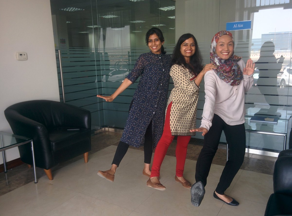 ComstorME's tweet photo. Dancing trio #DCCDanceOff #DCCComstorUAE @CiscoDistEMEAR https://t.co/GEnQXzVW4o