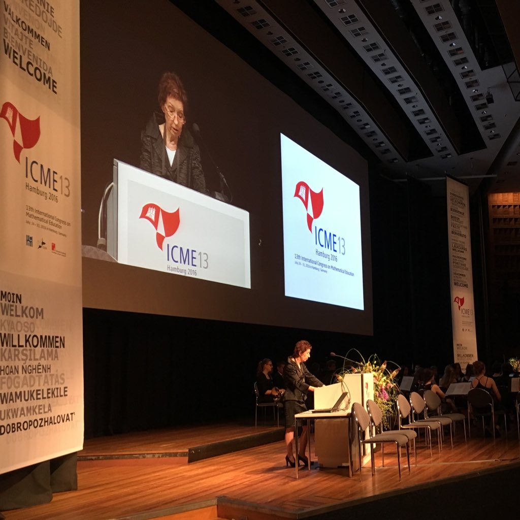 Opening ceremony: Convenor Gabriele Kaiser #icme13