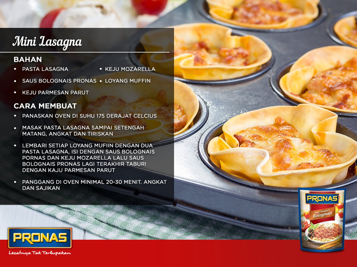 Mini Lasagna untuk cemilan sore atau bekal jalan-jalan akhir pekan, yum!