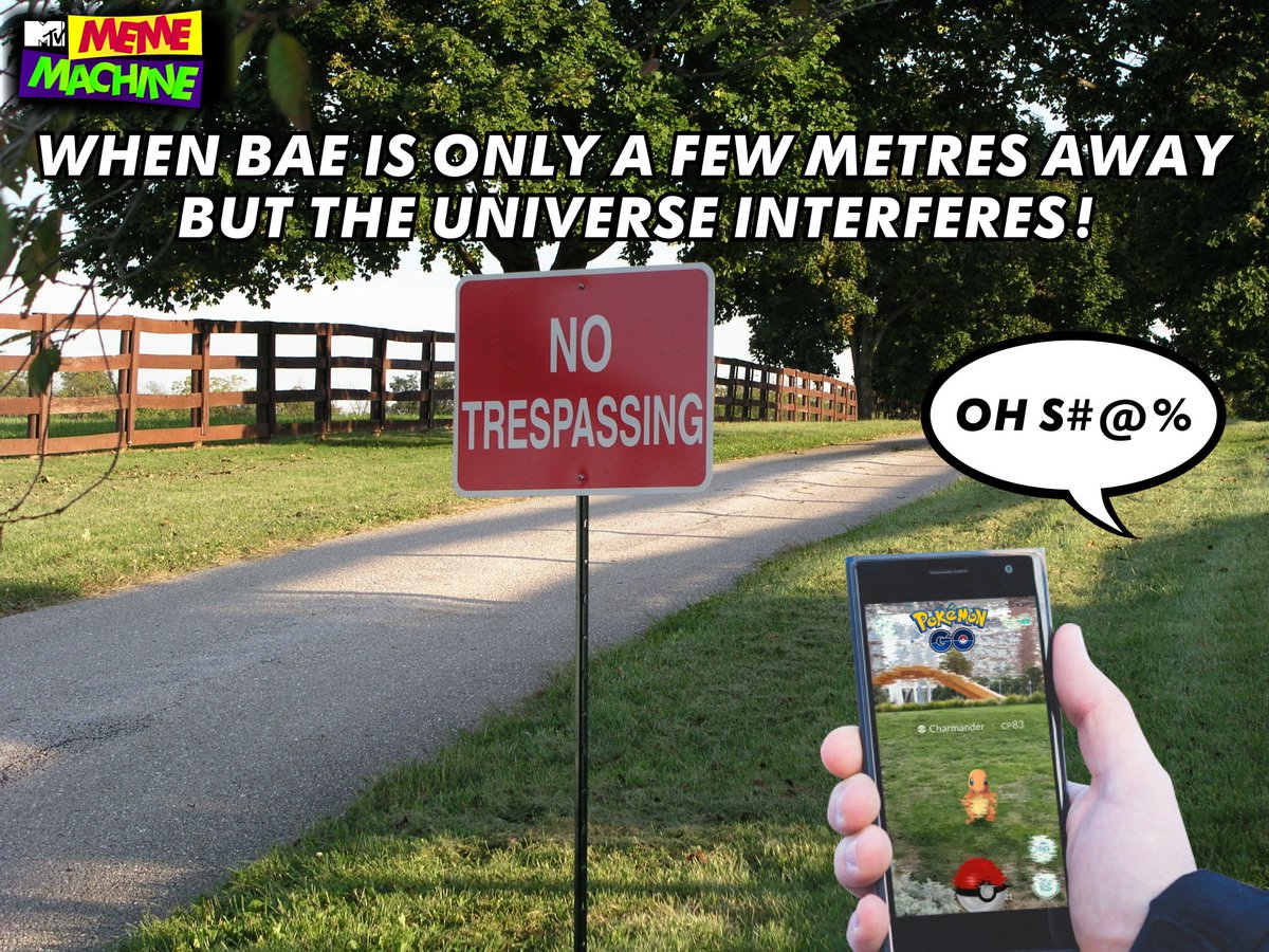 MTVIndia's tweet image. #PokémonGo, the struggle is real! #mtvmememachine