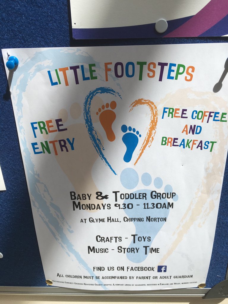 Little footsteps on today at 9.30am. All welcome 😊