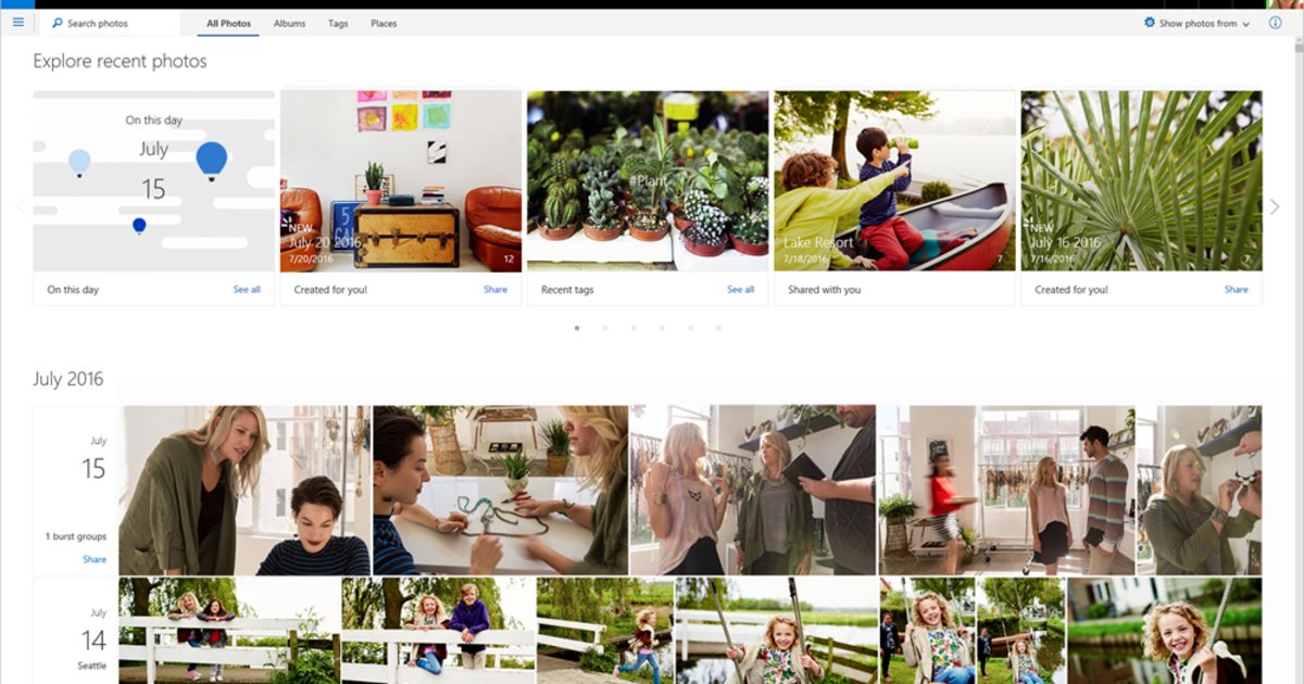 OneDrive cribbed a lot from Google Photos for its new update