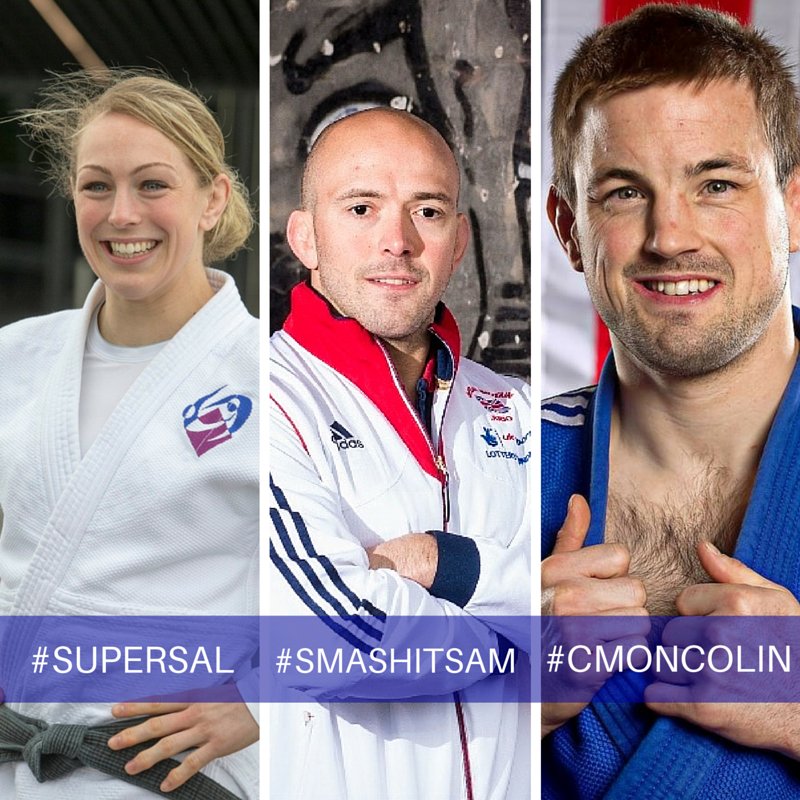 JudoScotland's tweet photo. Show your support for the judoka off to Rio from the JS NTC #SuperSal #SmashItSam #CmonColin https://t.co/8bbc68sn9S https://t.co/SteHexqLa0