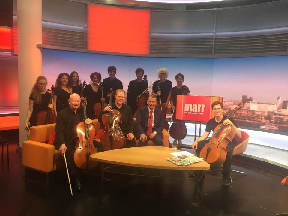 benhughescello's tweet photo. 1pm TODAY live #12Cellos @bbcproms @BBCRadio3 @cadoganhall @cellojohnston @BBCCO @RoyalAcadMusic @AndrewMarr9 https://t.co/Yei54BSSeC