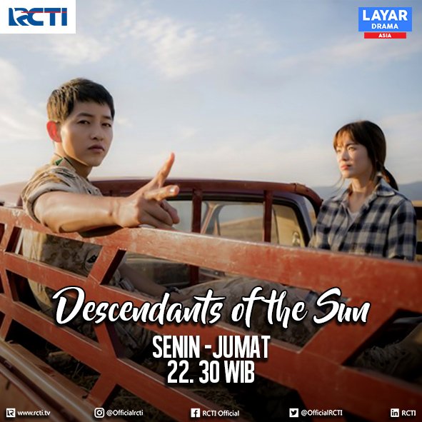 Jangan lewatkan Layar Drama Asia, Descendants Of The Sun hari ini ya pemirsa :) #LDARCTI