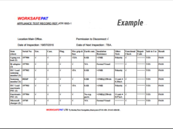 WORKSAFEPAT's tweet image. Do you recieve detailed results or just Pass/Fail sheet? #riskassessment #pattestingcourse #ShoutOutWales