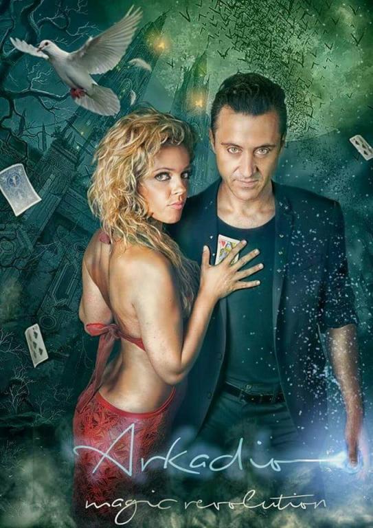 Artistency's tweet image. Our new magician with his lovely assistant: artistency.com/male-magician-…