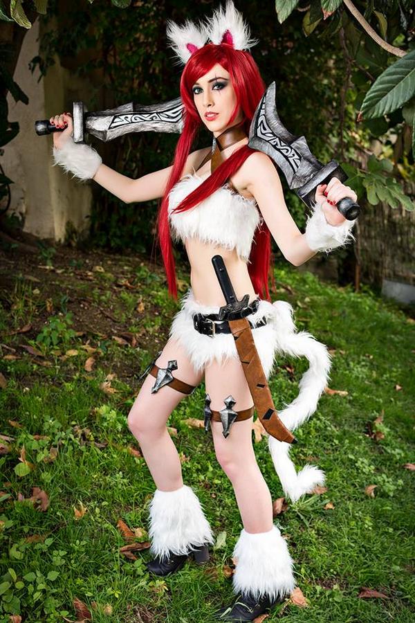 VideoGamCosplay's tweet photo. Kitty Cat Katarina (League of Legends). Beautifully Cosplayed &amp; Sent by friendly @Hekady Photo: @JClaresFoto https://t.co/GaCSTLFeLt