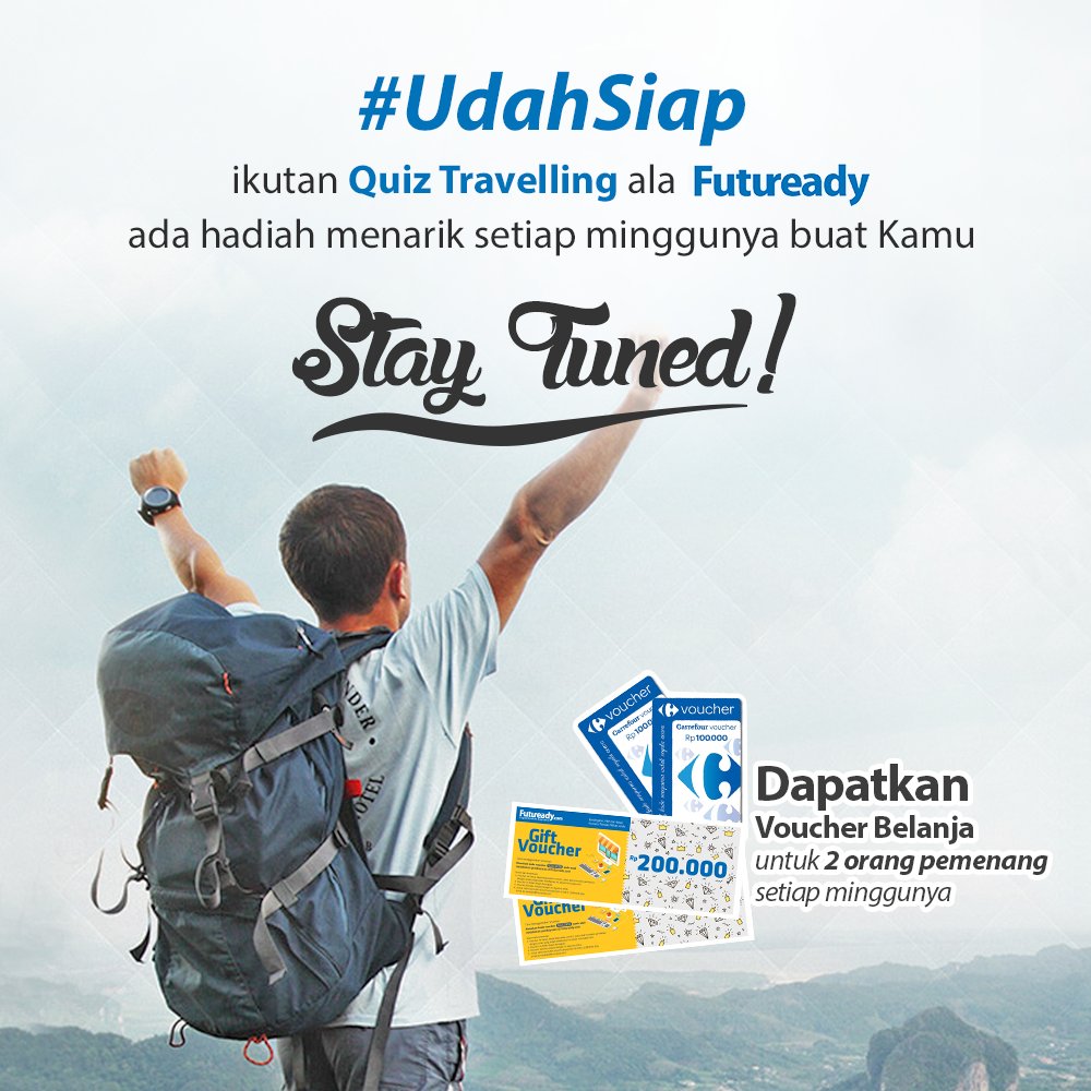 futureadyID's tweet photo. Mana tujuan traveling-mu: Gunung, pantai, atau kota?

Ceritakan pilihanmu di Facebook fanpage Futuready, yuk! https://t.co/vsTewBDQlz