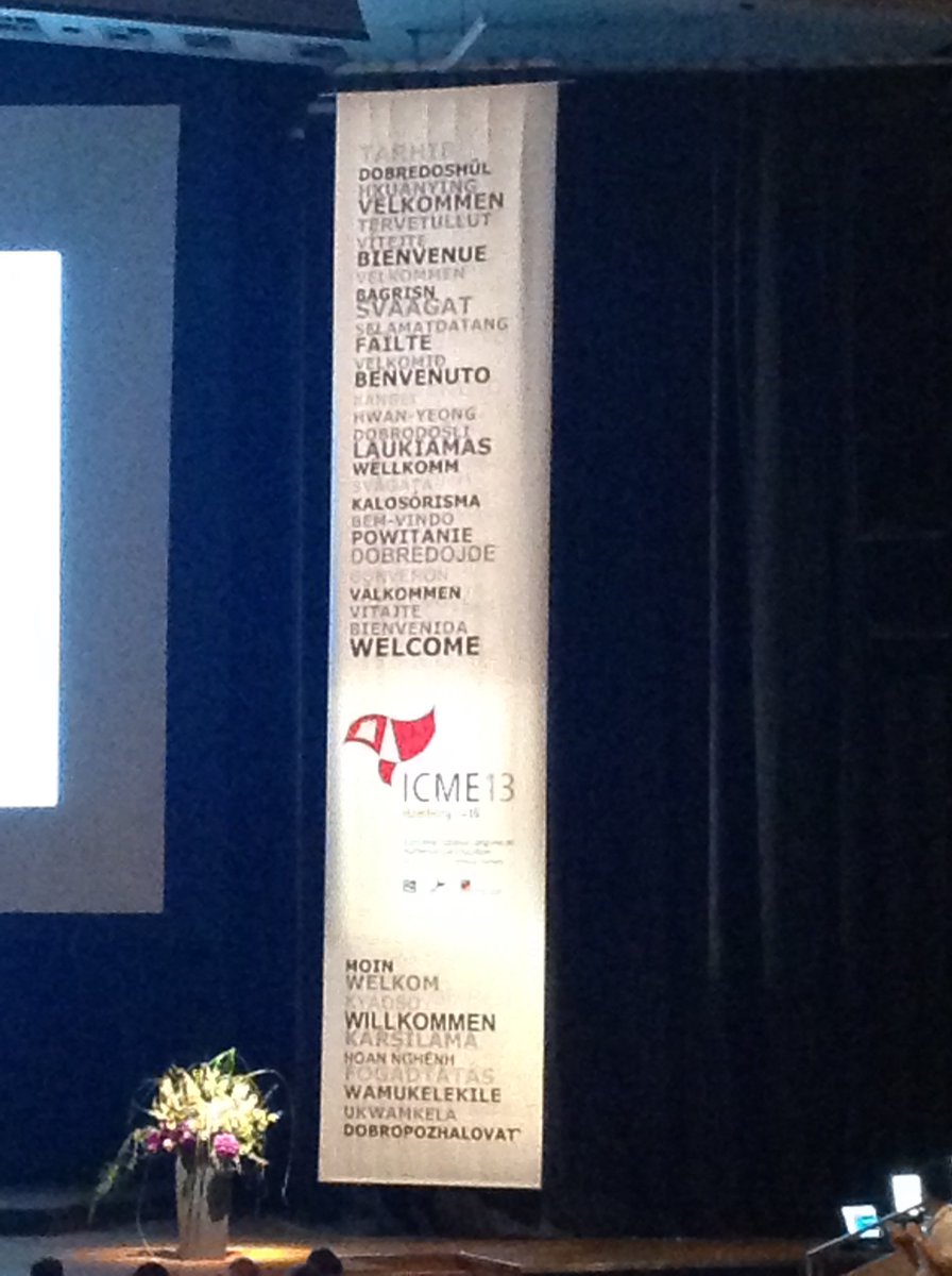 Way8Jennifer's tweet photo. A truly international gathering  #icme13 https://t.co/IpxKEQJnfP