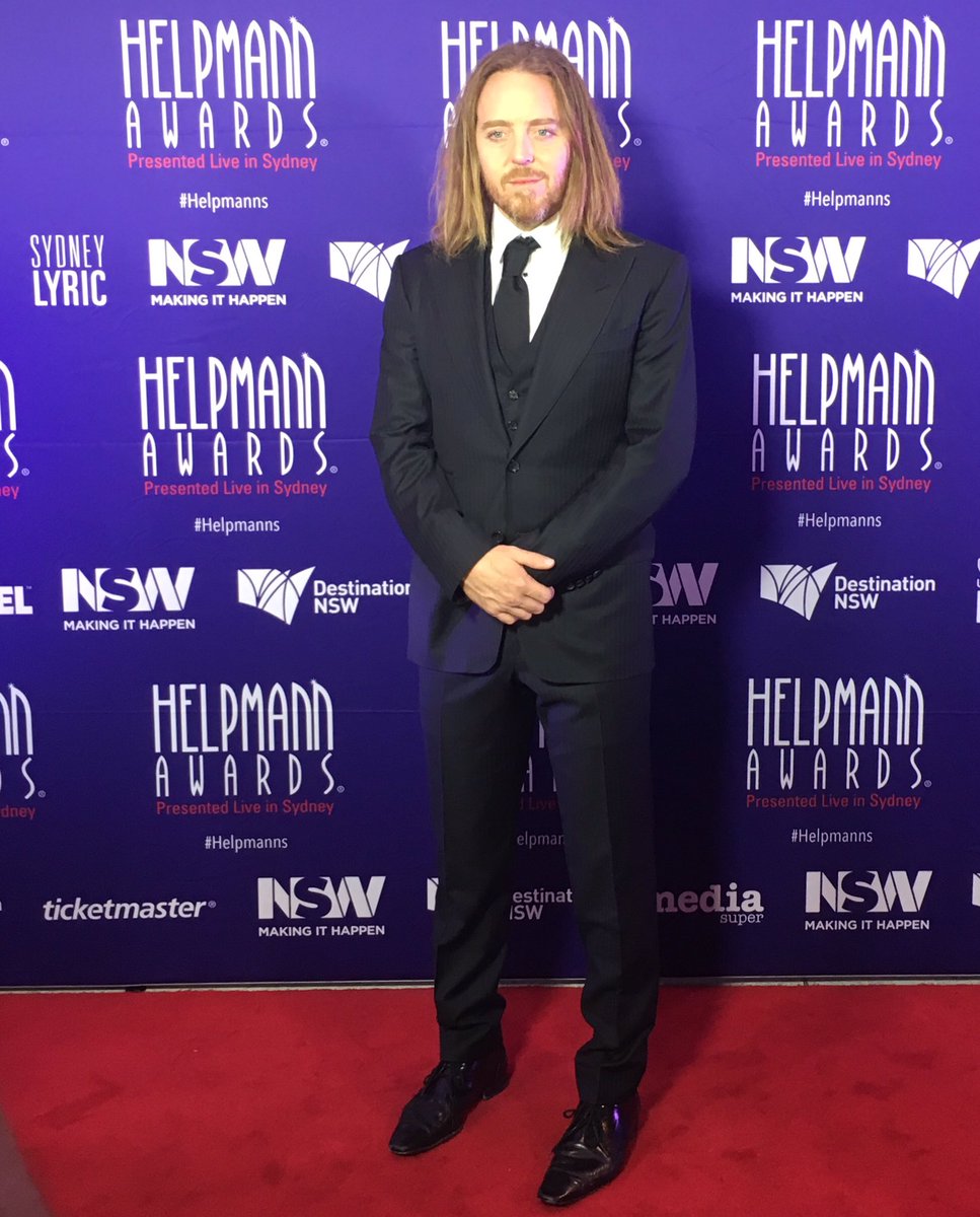 HelpmannAwards's tweet photo. Mr @timminchin arrives. @MatildainOz with a slew of nominations tonight #Helpmanns https://t.co/Gx7mmWc1wO