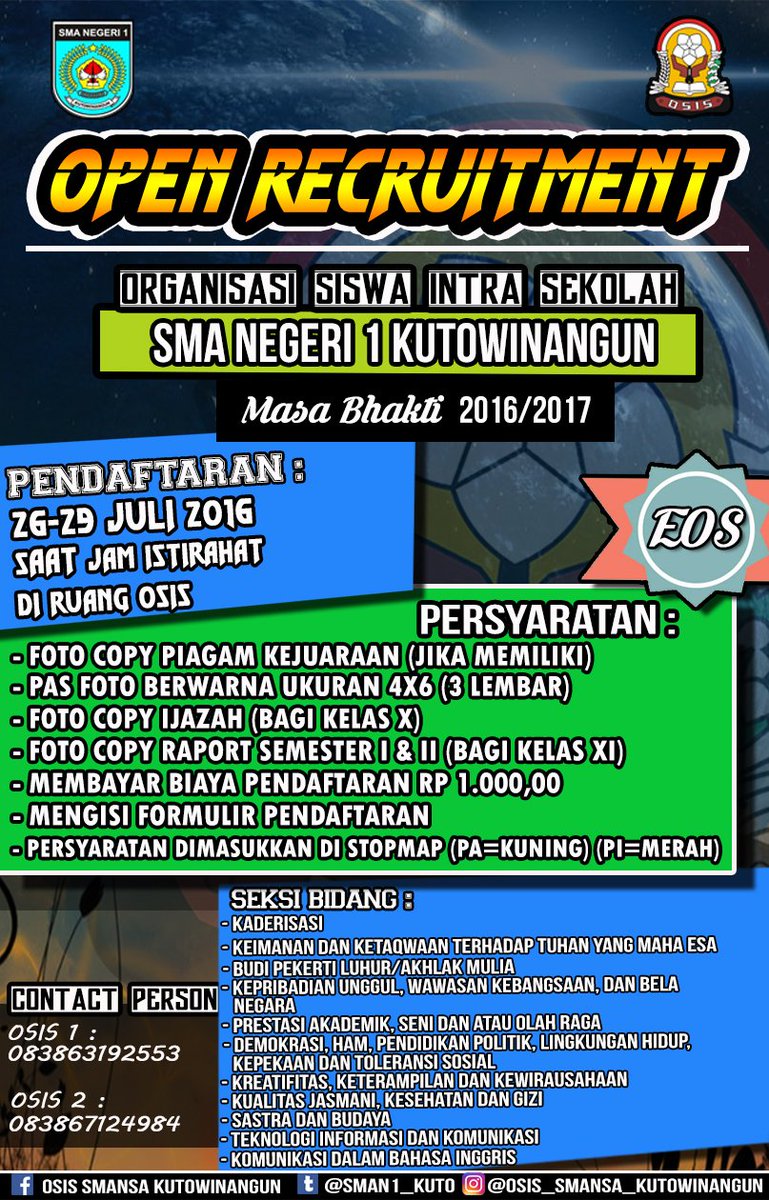 Osissmankutowinangun On Twitter Open Recruitment