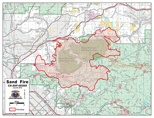 Angeles_NF's tweet image. The #SandFire remains at 33,117 acres and is 10% contained. Close to 3k personnel are engaged in suppression.