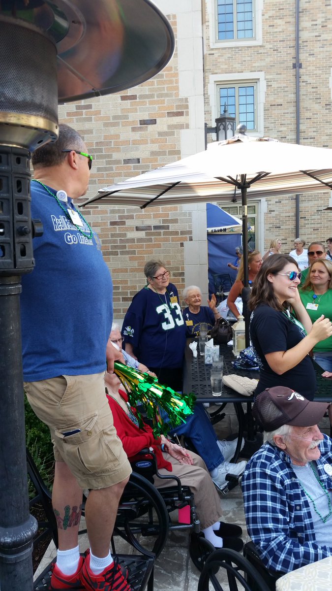 WoodBridgeHC's tweet photo. Notre Dame Pep Rally. #exploreNotreDame https://t.co/SHjA6LDfEv