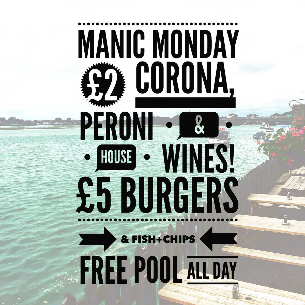 Crown_Shoreham's tweet photo. It's #Manicmonday so why not come down and chill out after you finish work with a beer or a glass of wine #UKPub 🍷🍺🎉 https://t.co/8AKnkaUqzD